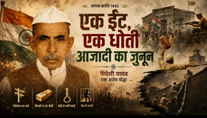 Photo: One brick, one dhoti and passion for freedom: 'Foreigner' Yadav of Azamgarh challenged the British l...